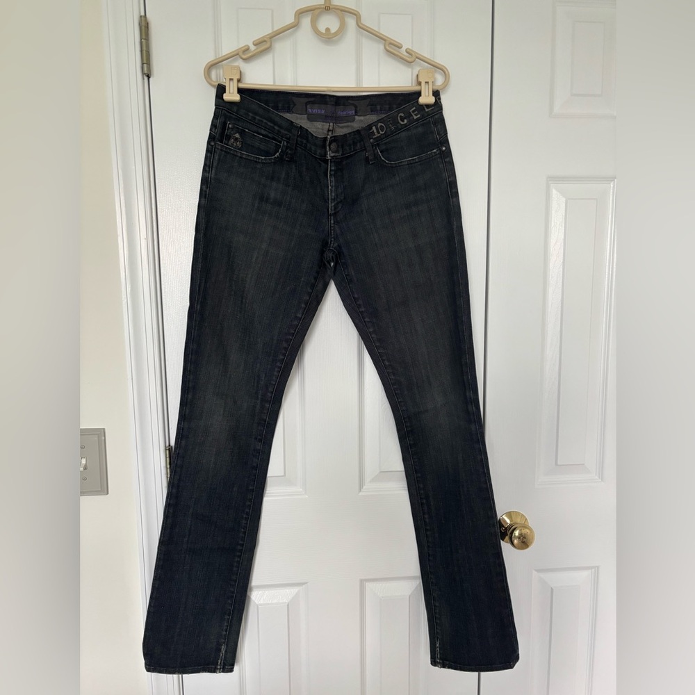 EVISU GoldSign Women’s Dark Wash Straight Leg Jeans - Size 29